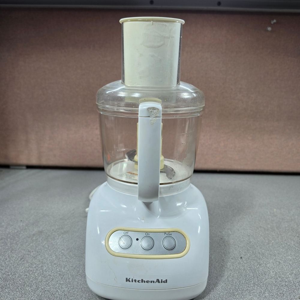 KitchenAid Food Processor 7 Cup KFP710WH1 Pulse Function- Tested Works